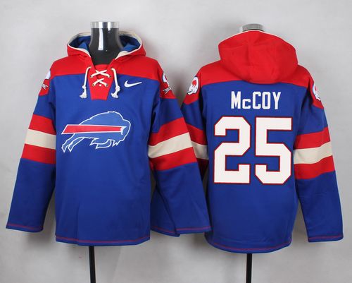 Nike Bills #25 LeSean McCoy Royal Blue Player Pullover NFL Hoodie - Click Image to Close